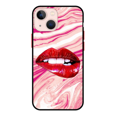 Husa IPhone 14 Plus, Protectie AntiShock, Marble, Lips